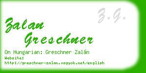 zalan greschner business card