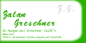 zalan greschner business card
